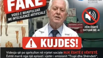 Kujdes nga videot e falsifikuara me Inteligjencë Artificiale, reklamojnë barna dhe kura të rreme, me rrezikshmëri të lartë…