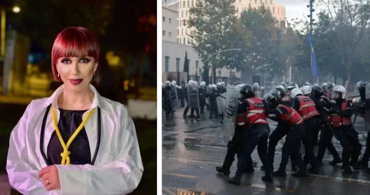 “Larg duart nga studentët”, Irma Libohova shpërthen ndaj dhunës shtetërore: O shteti pa shtet! Ka shkuar thika në asht, IKNI!