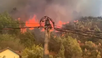 Lezhë/ Zjarri në malin e Manatisë, flakët i afrohen banesave