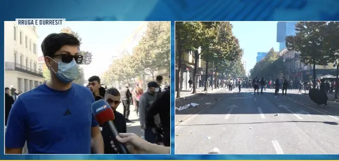 “Mbaron shkollën dhe nuk gjen dot punë”/ Studenti i Drejtësisë në protestë: Policia nuk po kursen nga dhuna as vajzat!