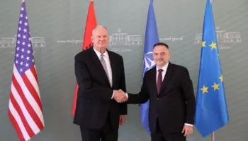 Ministri Nufi takohet me Ambasadorin e ri amerikan në Tiranë, Eric Wendt: Me SHBA, Shqipëria qëndron krah për krah për lirinë, sigurinë dhe paqen!