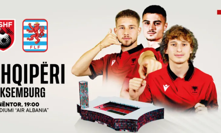 Miqësore/ Kombëtarja U21 luan me Luksemburgun më 13 nëntor në “Air Albania”