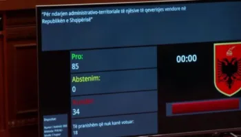 Miratohet me 85 vota pro Reforma Territoriale! Votimi mes tensioneve, opozita bllokoi foltoren (VIDEO)