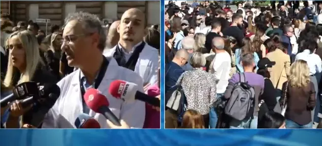 Mjekët dalin me një deklaratë të përbashkët nga protesta: Nuk mund të heshtim, Rama të japë dorëheqjen!