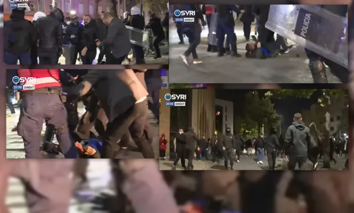 Narkopolicia e Ramës mbush me gaz protestuesit, efektivët e maskuar zbresin me shkopinj gome dhe arrestojnë me dhunë