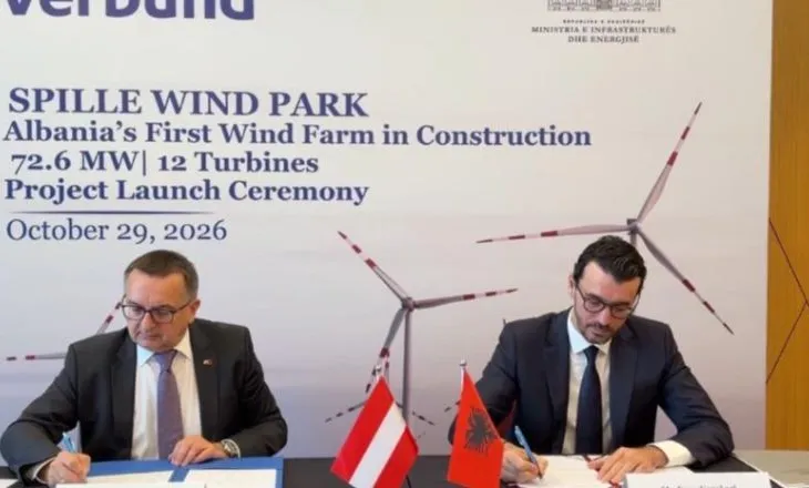 Ndërtimi i parkut të parë eolik në Shqipëri, ministri Karakaçi: Prodhimi i energjisë nis në 2028