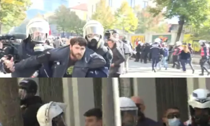 ‘Ndizet’ protesta, policia nis shoqërimin e protestuesve (VIDEO)