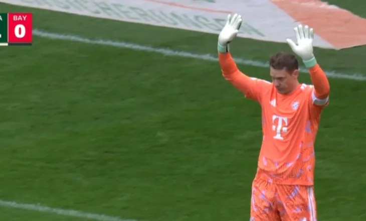 Neuer bën gafën e vitit, Augsburg shënon vetëm pas 6 sekondash lojë (video)