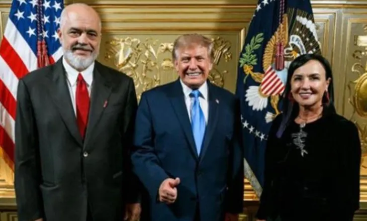 Nga vizita në SHBA, Rama publikon foton me Trump dhe bashkëshorten
