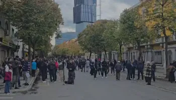 Nis grumbullimi i studentëve te Ministria e Arsimit, Policia në gatishmëri
