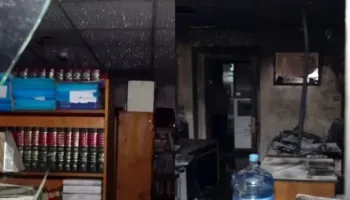 Pamje nga shkatërrimet pas protestës, Gjykata e Lartë e shkrumbuar, dëme edhe në banka e biznese