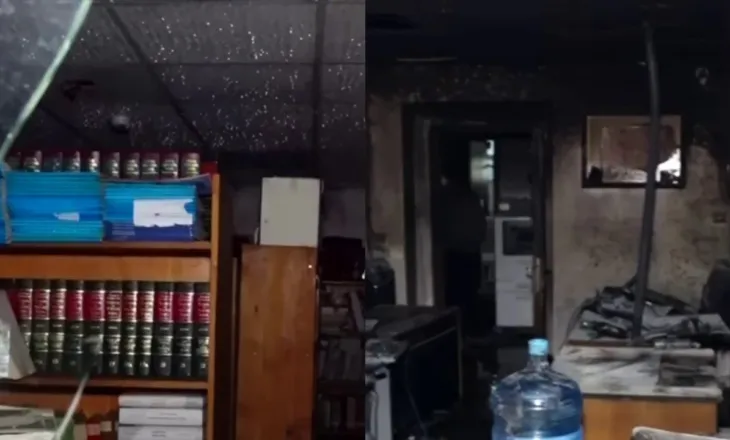 Pamje nga shkatërrimet pas protestës, Gjykata e Lartë e shkrumbuar, dëme edhe në banka e biznese