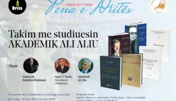“Pena e Dritës” sjell një mbrëmje letrare me Ali Aliun 
