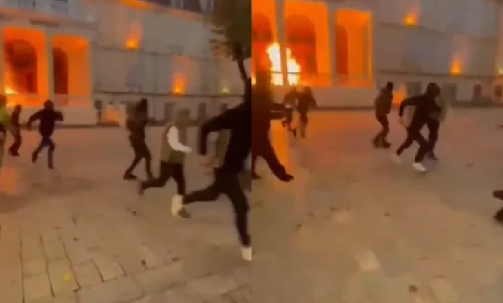 Përfshihet nga flakët Bashkia e Shkodrës/ Persona të maskuar sulmojnë me molotov godinën