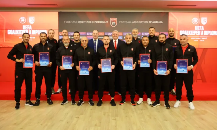 Përfundon me sukses kursi i parë UEFA Goalkeeper A, Presidenti Duka: Një zhvillim shumë i rëndësishëm për futbollin shqiptar