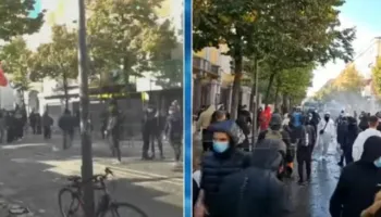 Përleshjet te Rruga e Durrësit/ Plagosen dy protestues, përfundojnë te Trauma