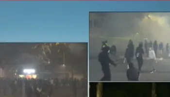 Polcia sulmon me gaz lotsjellës e lëndë plasëse selinë e PD