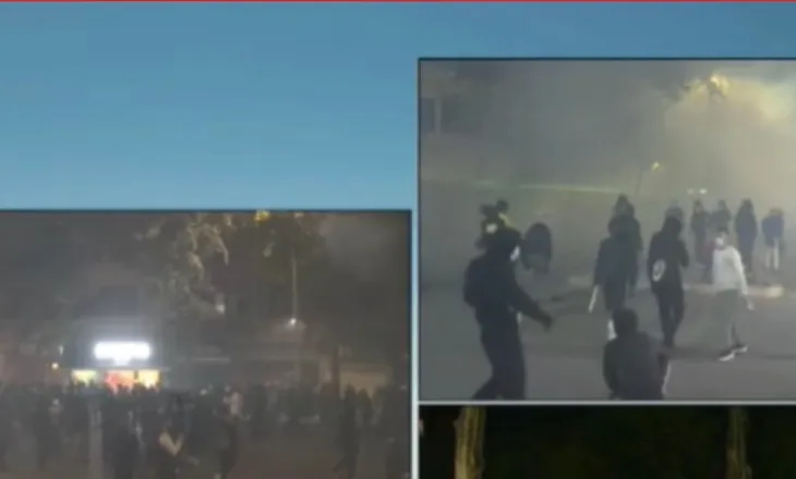 Polcia sulmon me gaz lotsjellës e lëndë plasëse selinë e PD