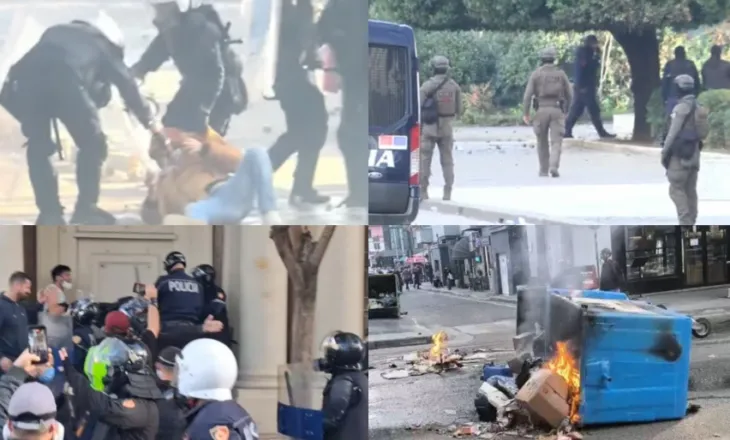 Policia ndjek këmba-këmbës protestuesit, forcat RENEA rrethojnë Kryeministrinë. Rikthehen trazirat në Tiranë