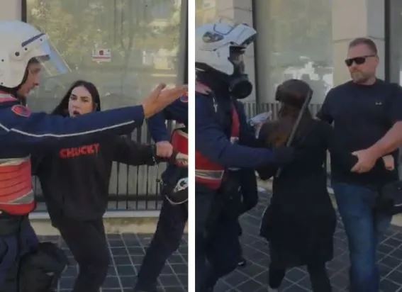 Policia shoqëron disa vajza, njëra prej tyre: Po protestoja paqësisht!