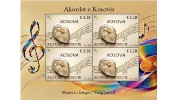 Posta e Kosovës nderon festivalin “Akordet e Kosovës” me pullë postare