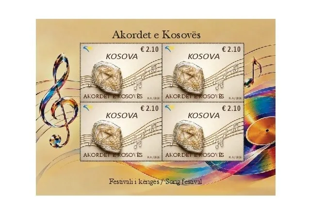 Posta e Kosovës nderon festivalin “Akordet e Kosovës” me pullë postare