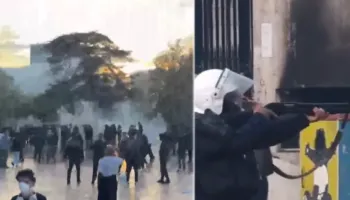 Protesta në Tiranë, një person dërgohet pa ndjenja te Trauma me dëmtime në sy, dyshohet për plumb gome