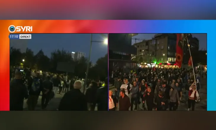 Protesta nuk ndalet/ Studentët e pedagogët largohen nga MAS, marshojnë në rrugën e Durrësit