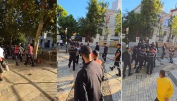Protesta para Kuvendit, shoqërohen dy persona jashtë perimetrit të sigurisë (VIDEO)