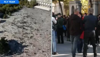 Protesta zhvendoset nga Kryeministria te Ministria e Arsimit, PD i bashkohet studentëve!
