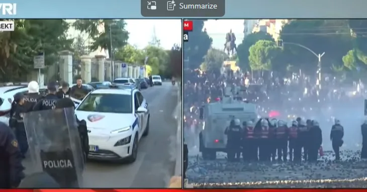 Protestuesi i plagosur shoqërohet në Komisariat, Policia nuk e dërgon në spital
