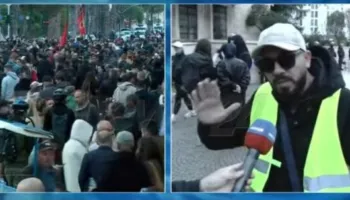 Protestuesi: Kjo Kryeministri është bosh, Rama eja në shesh