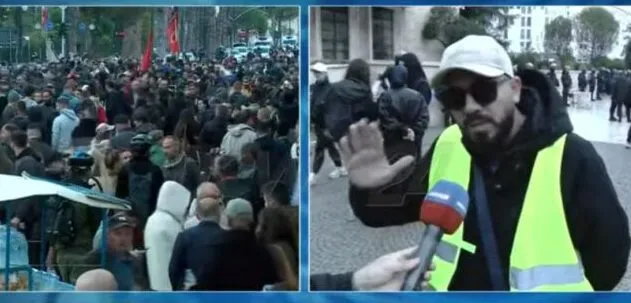 Protestuesi: Kjo Kryeministri është bosh, Rama eja në shesh