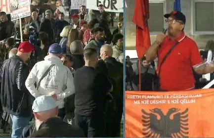 Protestuesi: Përse nuk shqyrtohen pronat e deputetëve? Të bëhemi bashkë që të rrëzohet ligji zgjedhor!