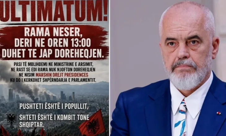 Protestuesit i vendosin ultimatum Ramës: Nëse s’jep dorëheqjen deri në orën
