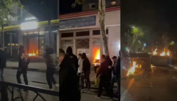 Protestuesit sulmojnë dhe i vënë flakën Dhomës së Tregtisë dhe Industrisë! Flakë edhe në një bankë dhe në koshat e mbeturinave
