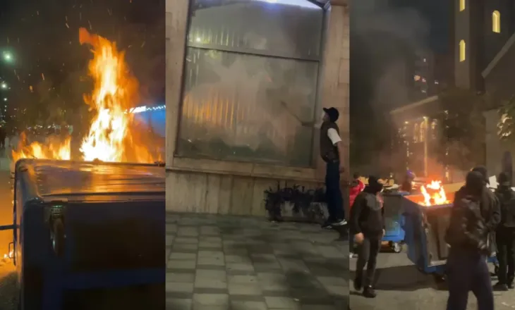 Protestuesit vazhdojnë sulmet ndaj bizneseve, thyhen xhamat e dyqanit të kompanisë celulare