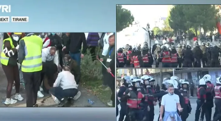 Protestuesja humb ndjenjat nga dhuna dhe gazi i policisë