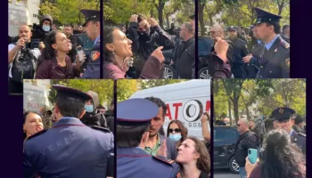Pse njerëz pa uniformë arrestojnë protestuesit?’ Përplasje mes mësueses Sidita Hasi dhe shefit të Komisariatit Shkodër