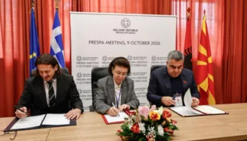 Puna për dosjen e Prespës në UNESCO, ministri Gonxhja takim me homologun grek dhe maqedonas