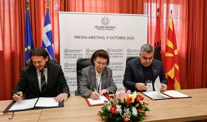 Puna për dosjen e Prespës në UNESCO, ministri Gonxhja takim me homologun grek dhe maqedonas