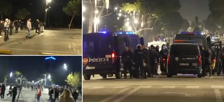 Qetësohet sërish situata, një pjesë e protestuesve rikthehen para Kryeministrisë!