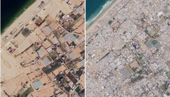 Qytete të tëra të kthyera në rrënoja dhe mbi 74 mijë të vrarë! Google Maps zbulon përmasat e shkatërrimit dhe tmerrit në Gaza