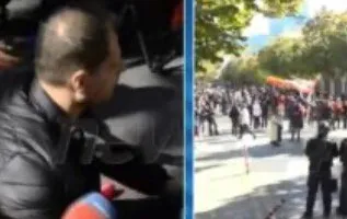 Rama i akuzoi se fshehin fytyrën, i riu i pamaskuar para Ministrisë së Arsimit prek me fjalët: Na dogjën rininë! Ky vend nuk ka të ardhme