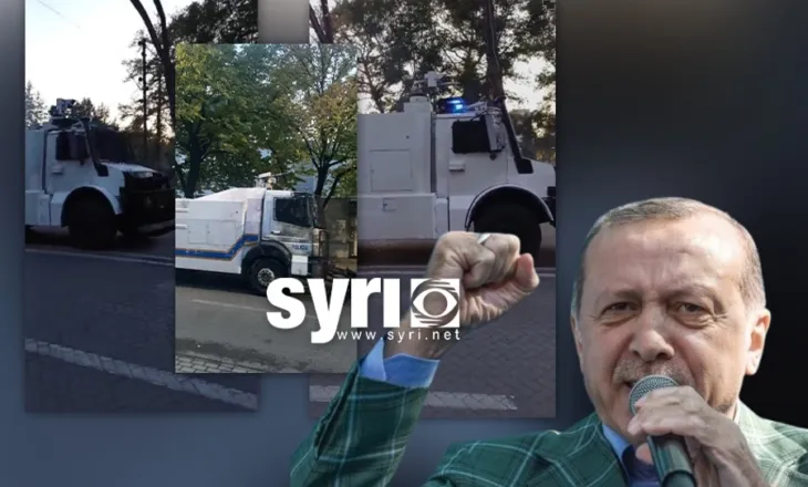 Rama nxjerr në terren makinat e ujit që mori nga Erdogani për të dhunuar protestuesit