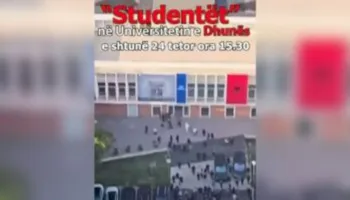 Rama publikon pamjet nga selia e PD-së: ‘Studentët’ në Universitetin e Dhunës