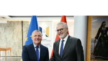 Reforma në Drejtësi dhe integrimi i Shqipërisë në BE, ministri Gogu takohet me Komisionerin Europian McGrath!