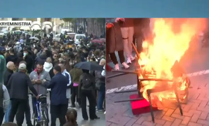 Revolta e rinisë/ I thyen karriget e ‘dialogut’, Rama ndërron stil propagandë – Nxjerr tavolinë guri para zyrës