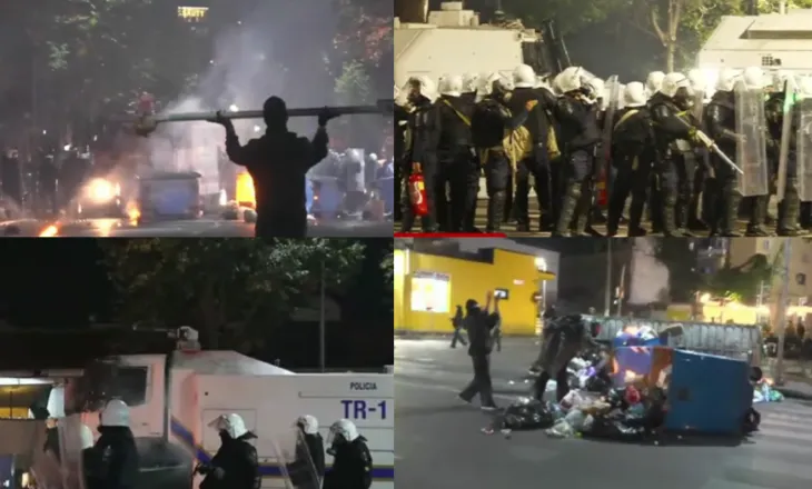 Rikthehen trazirat, flakët kalojnë te ”Rruga e Dibrës”. Policia ndjek këmba-këmbës protestuesit