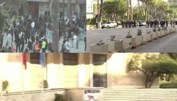 Rikthehen trazirat, gurë dhe gaz në qendër të Tiranës. Protestuesit rikthehen te Kryeministria